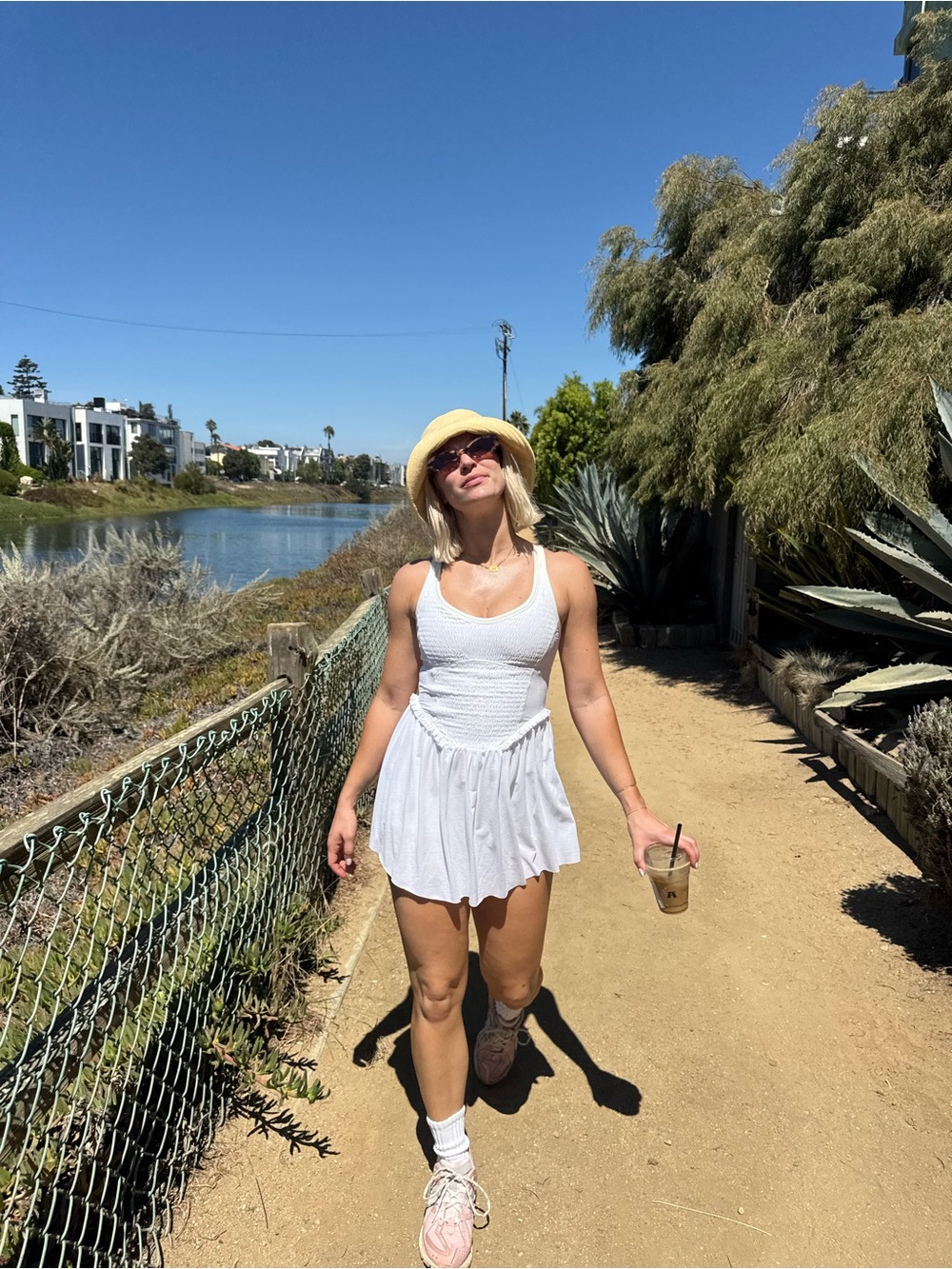 FP movement tennis dress in white
